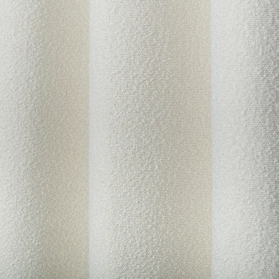 Rideau occultant à œillets effet bouclette Oliva blanc cassé L.260 x l.140cm GoodHome