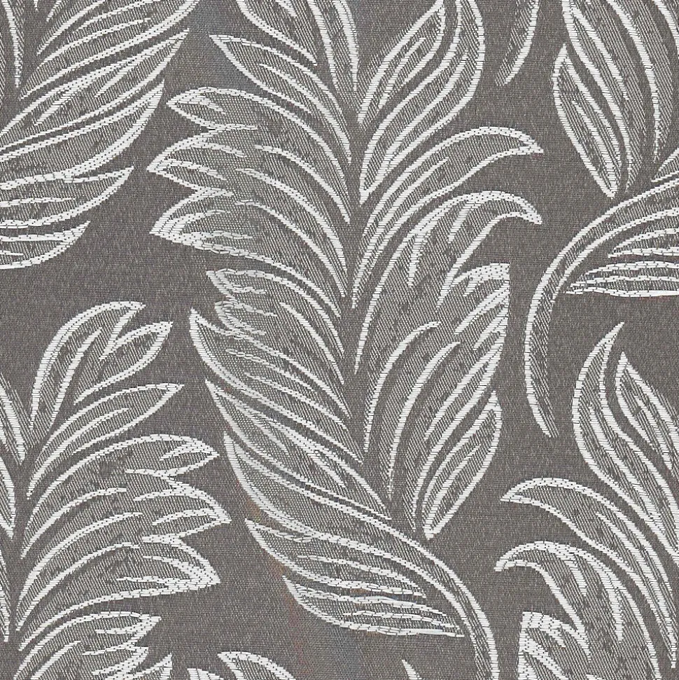 Rideau occultant à œillets imprimé feuilles gris L.240 x l.140cm Dylrev