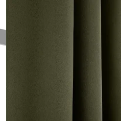 Rideau occultant à œillets uni Sky vert kaki L.240 x L.135cm JBY Creation