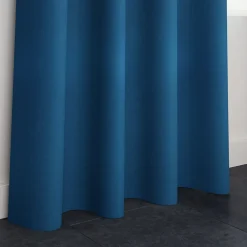 Rideau occultant à œillets effet tissé Pasig bleu L.260 x l.140cm GoodHome