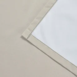 Rideau occultant à œillets effet tissé Pasig beige lin L.260 x l.140cm GoodHome