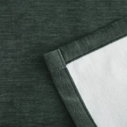 Rideau occultant à œillets effet chenille Isti vert emeraude L.260 x l.140cm GoodHome