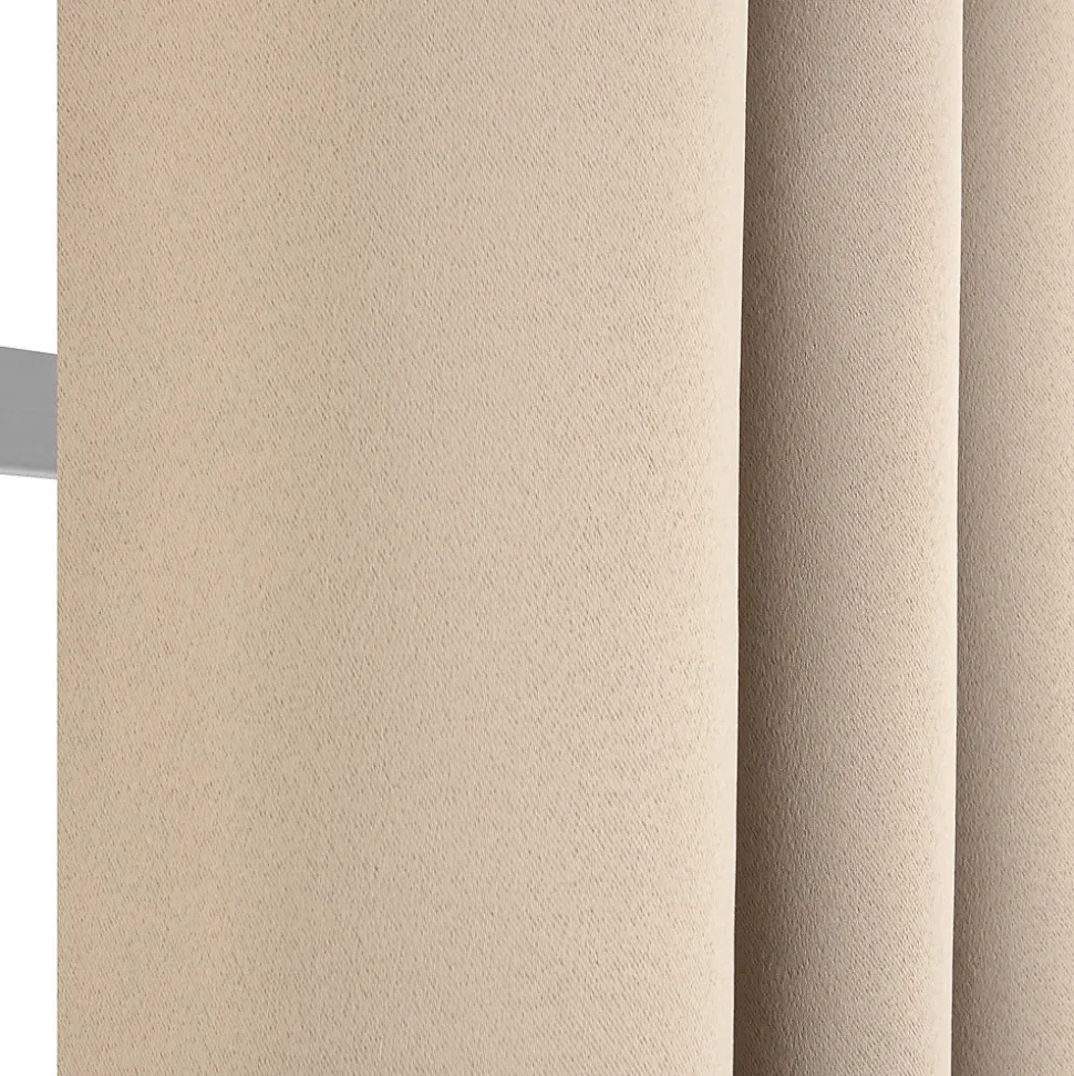 Rideau occultant à œillets uni Sky beige écru L.240 x L.135cm JBY Creation