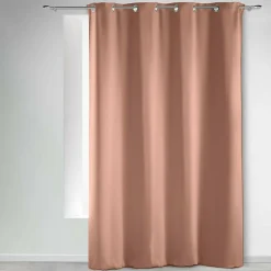 Rideau occultant à œillets 135 x 240 cm Uni Blush