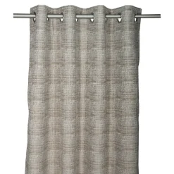Rideau occultant à œillets effet jacquard Nagda blanc crème L.260 x l.140cm GoodHome