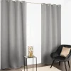 Rideau occultant à oeillets Sky gris clair L.240 x L.135cm JBY Creation