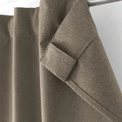 Rideau occultant aspect chambray (140x240 cm - Taupe)