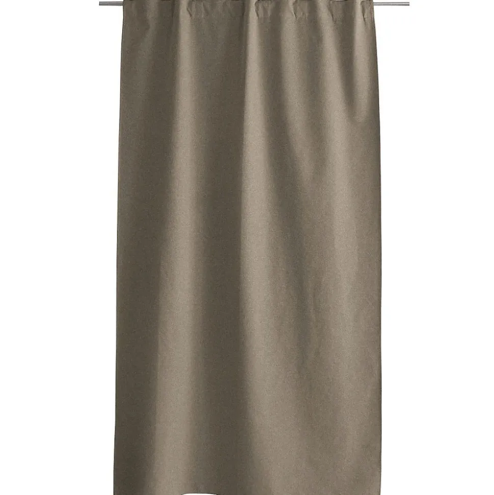 Rideau occultant aspect chambray (140x240 cm - Taupe)