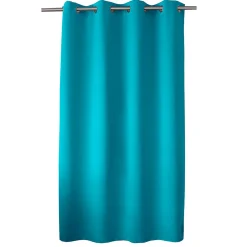 Rideau occultant court turquoise - 140x180cm - Turquoise