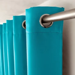 Rideau occultant court turquoise - 140x180cm - Turquoise