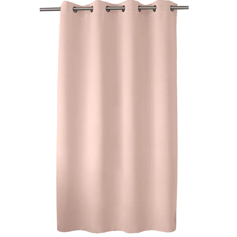 Rideau Occultant Court uni 140x180cm - 140x180cm - Rose clair