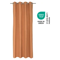 Rideau occultant en suédine à œillets Komod marron camel L.260 x l.140cm GoodHome