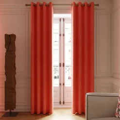 Rideau occultant en suédine à œillets Komod terracotta L.260 x l.140cm GoodHome