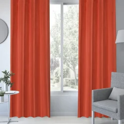 Rideau occultant en suédine à œillets Komod terracotta L.260 x l.140cm GoodHome