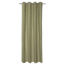 Rideau occultant en suédine à œillets Komod vert clair L.260 x l.140cm GoodHome