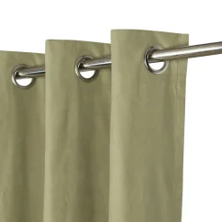 Rideau occultant en suédine à œillets Komod vert clair L.260 x l.140cm GoodHome