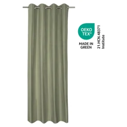 Rideau occultant en suédine à œillets Komod vert clair L.260 x l.140cm GoodHome
