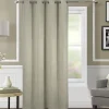 Rideau occultant et thermique chiné (140x260 cm - Beige)