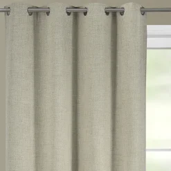 Rideau occultant et thermique chiné (140x260 cm - Beige)