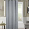Rideau occultant et thermique chiné (140x260 cm - Gris clair)
