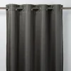 Rideau occultant GoodHome Moggo gris foncé l.140 x H.260 cm