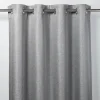 Rideau occultant GoodHome Moggo gris l.140 x H.260 cm