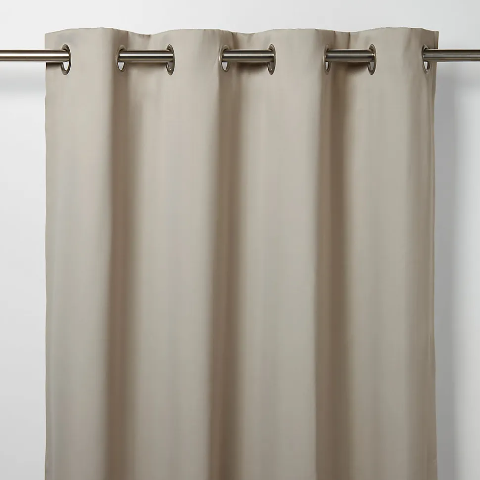 Rideau occultant GoodHome Vestris coloris naturel l.140 x h.260 cm