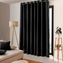 Rideau occultant grande largeur 300x240 Basic noir