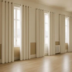 Rideau occultant ignifugé M1 non feu (140x180 cm - Blanc cassé)