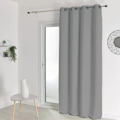 Rideau occultant ignifugé M1 non feu (140x180 cm - Gris)