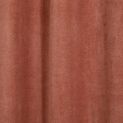 Rideau occultant œillets GoodHome Cather terracotta chenille l.140 x H.260 cm