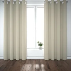 Rideau occultant Novan GoodHome coloris naturel l.260 x l.140 cm