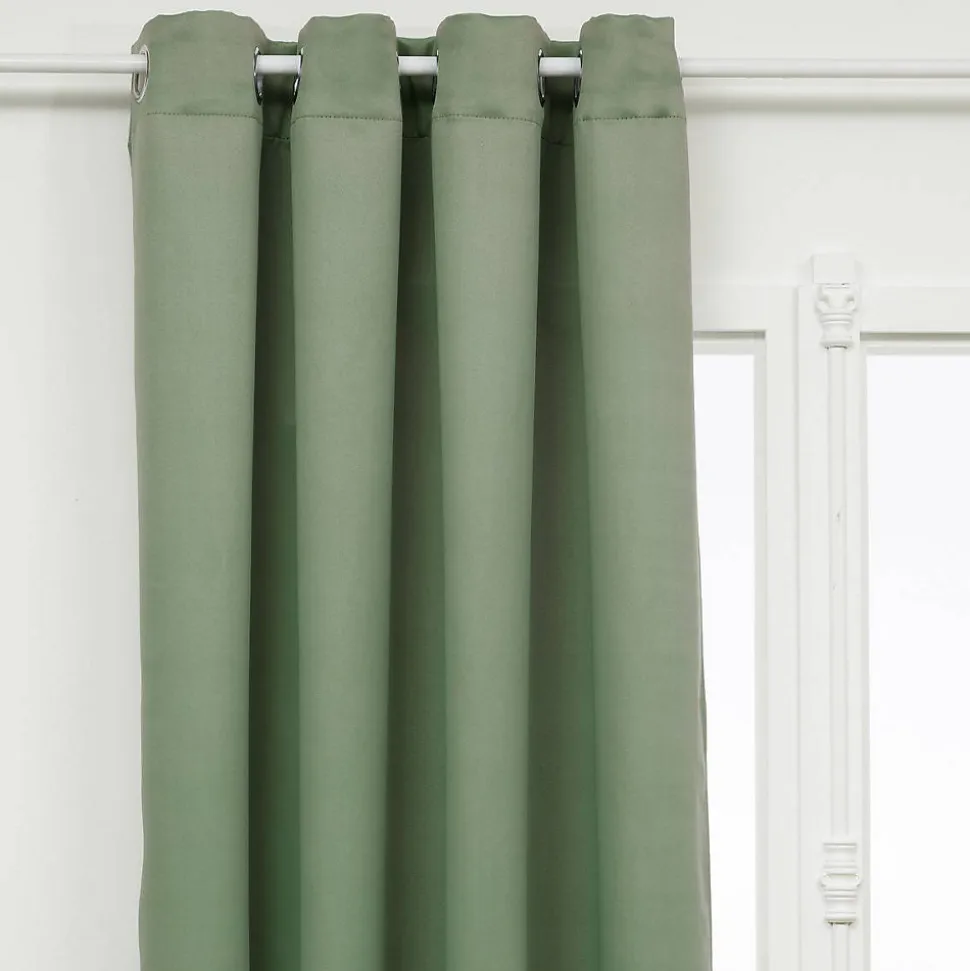 Rideau occultant Odelie vert céladon 140x260cm - Atmosphera