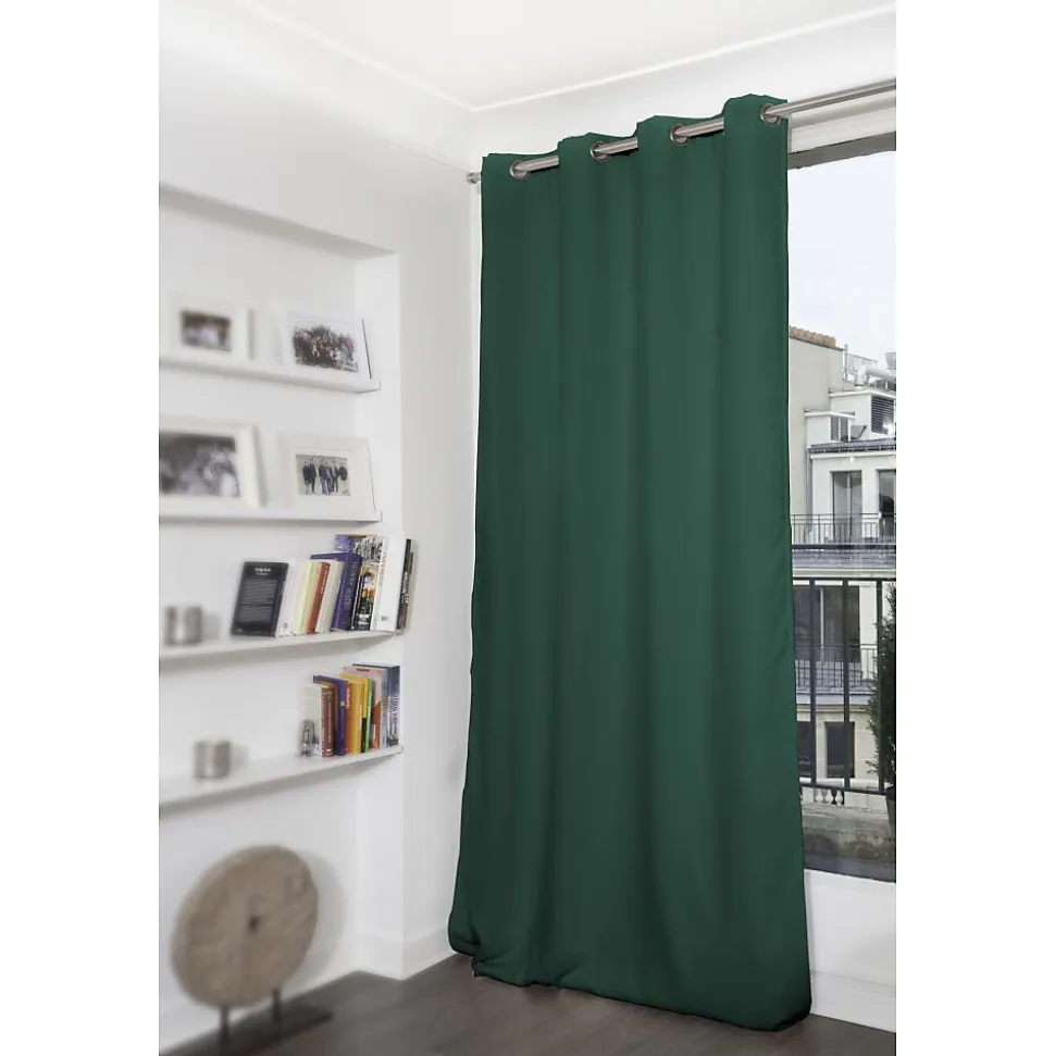 Rideau Occultant Oeillets Vert MC228 140 x 260 (LxH)