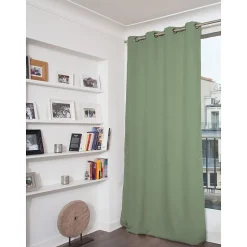 Rideau Occultant Oeillets Vert MC06 140 x 260 (LxH)