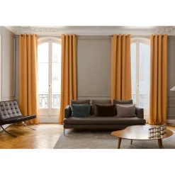 Rideau Occultant Oeillets Jaune MC243 140 x 300 (LxH)