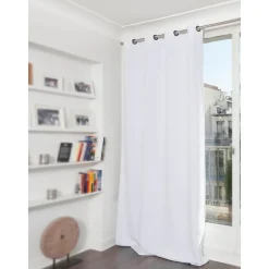 Rideau occultant Oeillets Blanc MC720 140 x 300 (LxH)
