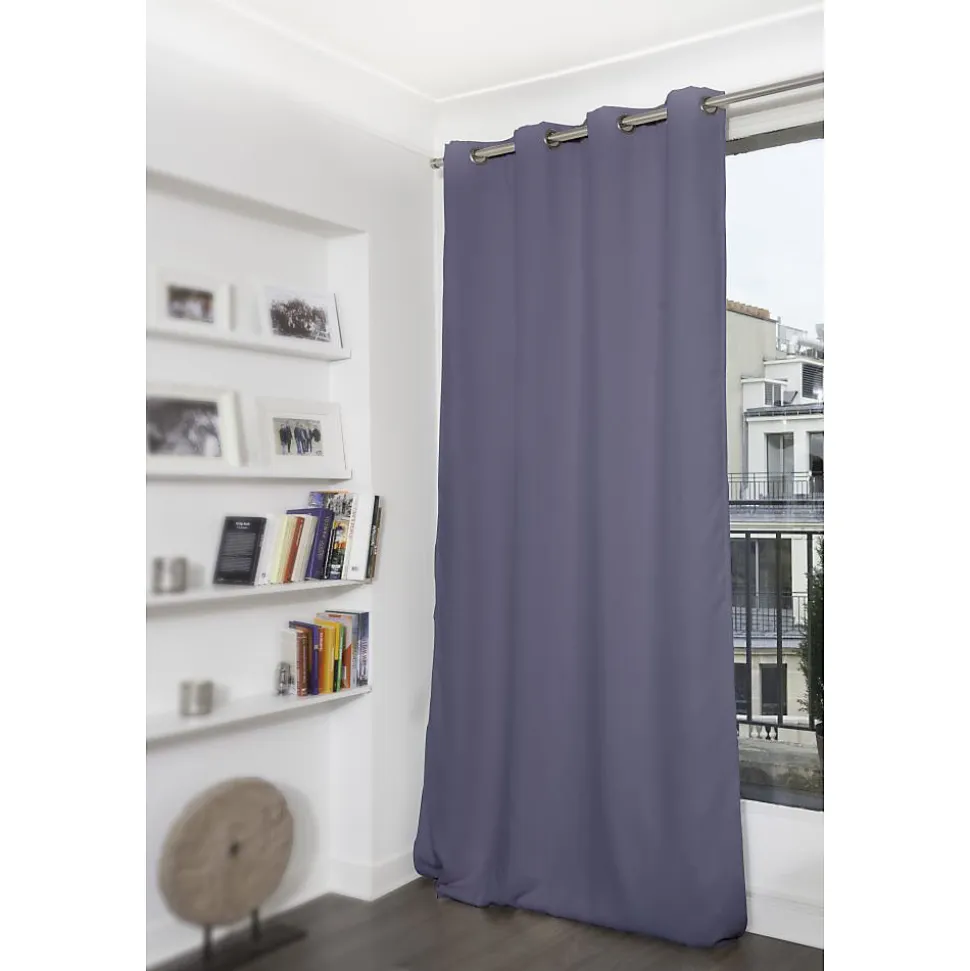 Rideau Occultant Oeillets Bleu MC453 140 x 260 (LxH)
