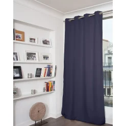 Rideau Occultant Oeillets Bleu MC12 140 x 260 (LxH)