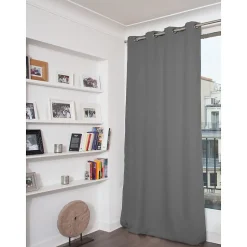 Rideau Occultant Oeillets Gris MC07 140 x 260 (LxH)