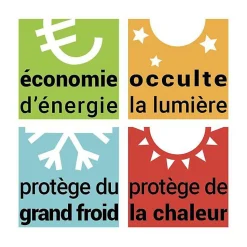 Rideau occultant phonique et thermique doublé polaire 