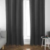 Rideau occultant phonique Louca L.240 x l.140 cm anthracite