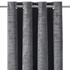 Rideau occultant Ruvor GoodHome gris foncé L.260 x l.140 cm