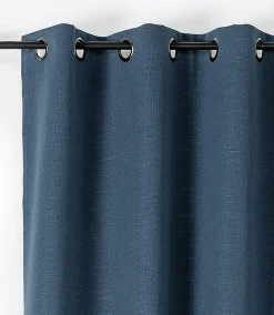 Rideau occultant Savana l.145 x H.240 cm bleu