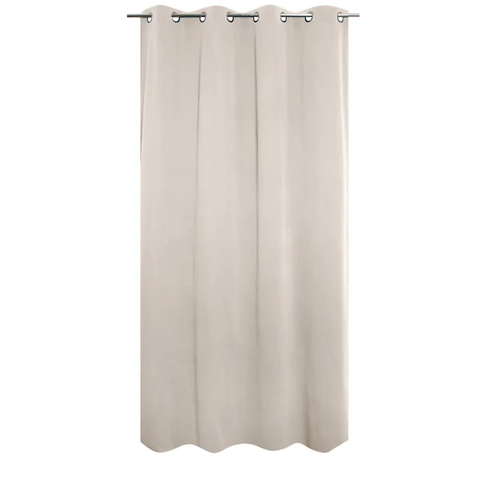 Rideau occultant thermique à oeillets blanc écru L.240 x l.135cm, JBY Creation