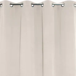 Rideau occultant thermique à oeillets blanc écru L.240 x l.135cm, JBY Creation