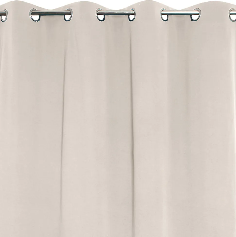 Rideau occultant thermique à oeillets blanc écru L.240 x l.135cm, JBY Creation