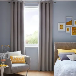 Rideau occultant thermique à œillets beige serenity L.260 x l.140 cm, GoodHome Vestris