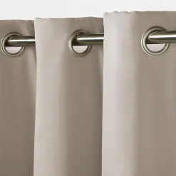 Rideau occultant thermique à œillets beige serenity L.260 x l.140 cm, GoodHome Vestris