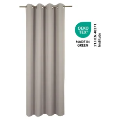 Rideau occultant thermique à œillets beige serenity L.260 x l.140 cm, GoodHome Vestris